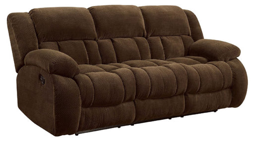 Coaster Furniture - Weissman Brown Reclining Sofa - 601924 - GreatFurnitureDeal