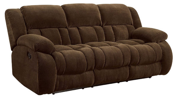 Coaster Furniture - Weissman Brown Reclining Sofa - 601924