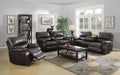 Coaster Furniture - Willemse 2 Piece Reclining Sofa Set in Dark Brown - 601931-S2 - GreatFurnitureDeal