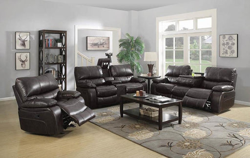 Coaster Furniture - Willemse 2 Piece Reclining Sofa Set in Dark Brown - 601931-S2