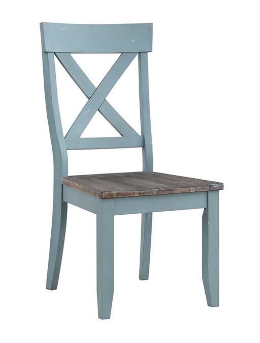 Coast To Coast - Dining Chair in Blue (Set Of 2) - 60200 - GreatFurnitureDeal
