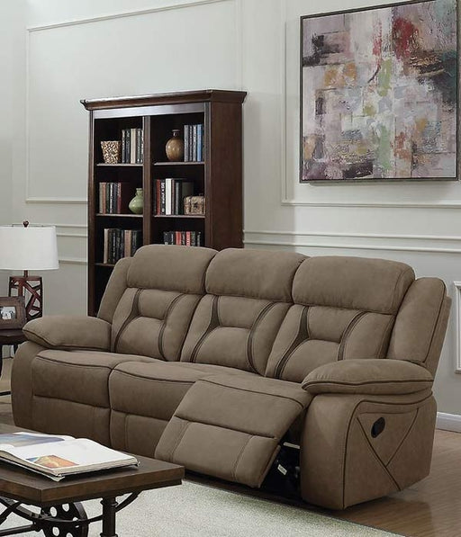 Coaster Furniture - Houston Tan Motion Sofa - 602264