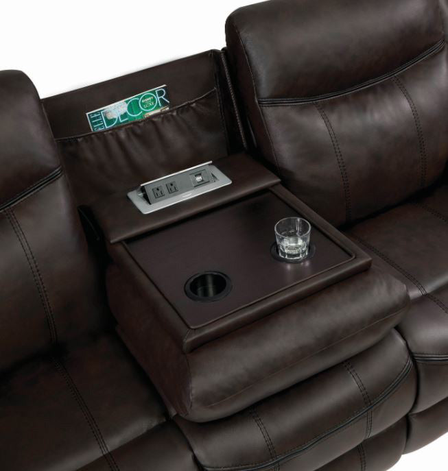 Coaster Furniture - Sawyer Brown Reclining Sofa - 602331 - GreatFurnitureDeal