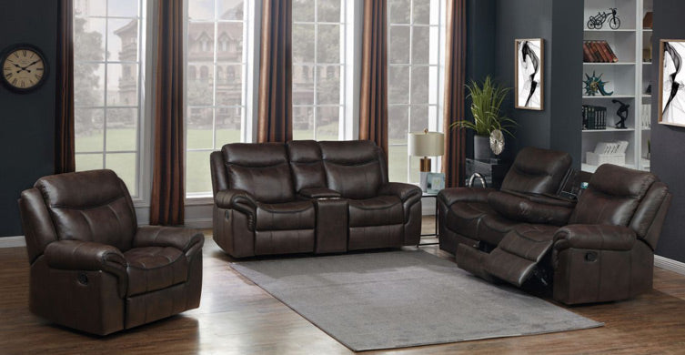 Coaster Furniture - Sawyer Brown Reclining Sofa - 602331