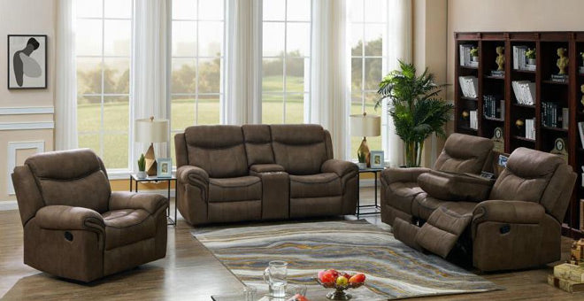 Coaster Furniture - Sawyer Reclining Sofa in Macchiato - 602334