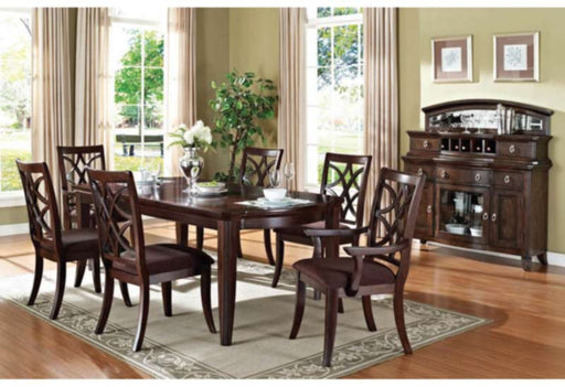 Acme Furniture - Keenan 8 Piece Dining Table Set in Dark Walnut - 60255-8SET - GreatFurnitureDeal