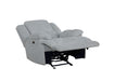 Coaster Furniture - Waterbury Upholstered Power Glider Recliner Grey - 602563P - GreatFurnitureDeal