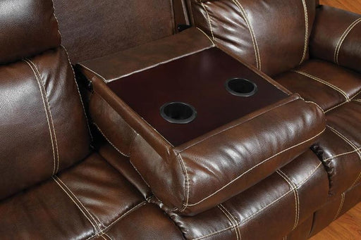 Coaster Furniture - Myleene 2 Piece Reclining Sofa Set in Chestnut - 603021-S2 - GreatFurnitureDeal
