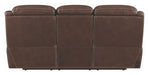 Coaster Furniture - Hemer Chocolate Power Reclining Sofa With Power Headrest - 603331PP - Back View