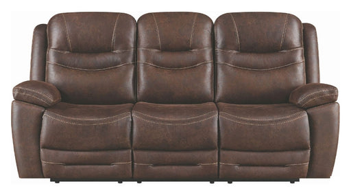 Coaster Furniture - Hemer Chocolate Power Reclining Sofa With Power Headrest - 603331PP - GreatFurnitureDeal