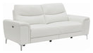 Coaster Furniture - Largo White Power Reclining Sofa - 603394P - GreatFurnitureDeal