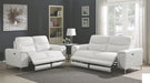 Coaster Furniture - Largo 3 Piece White Power Reclining Living Room Set - 603394P-S3