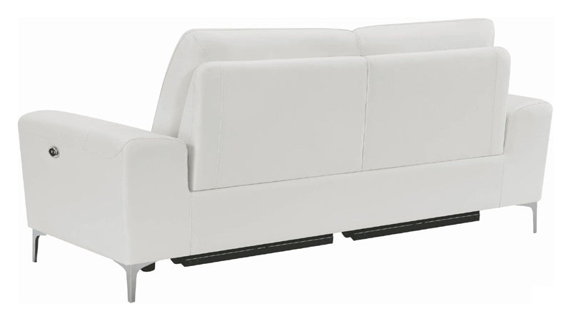 Coaster Furniture - Largo White Power Reclining Sofa - 603394P