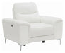 Coaster Furniture - Largo 3 Piece White Power Reclining Living Room Set - 603394P-S3 - Power Recliner