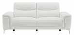 Coaster Furniture - Largo White Power Reclining Sofa - 603394P - Front View