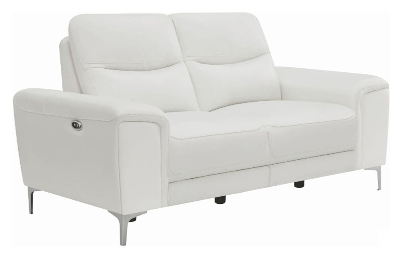 Coaster Furniture - Largo White Power Reclining Loveseat - 603395P
