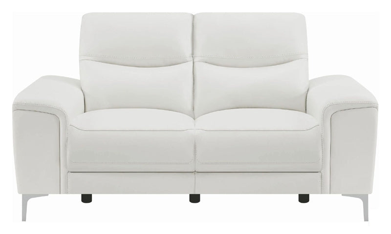 Coaster Furniture - Largo White Power Reclining Loveseat - 603395P - Front View