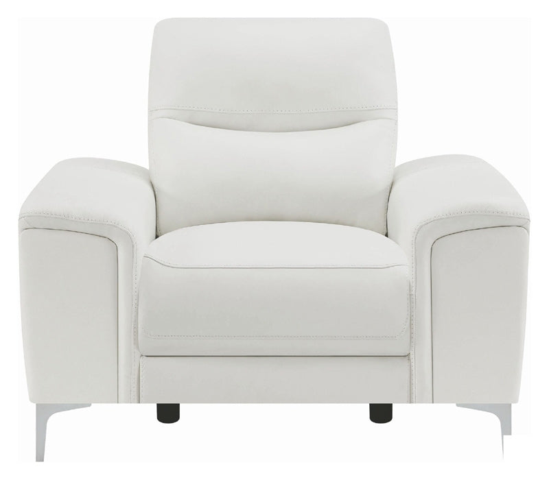 Coaster Furniture - Largo White Power Reclining Recliner - 603396P - Front View