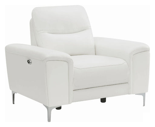 Coaster Furniture - Largo White Power Reclining Recliner - 603396P