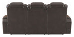 Coaster Furniture - Korbach Espresso Power Reclining Sofa With Power Headrest - 603411PP - Back View