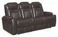 Coaster Furniture - Korbach 2 Piece Espresso Power Reclining Power Headrest Living Room Set - 603411PP-S2 - Power Sofa
