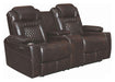 Coaster Furniture - Korbach 2 Piece Espresso Power Reclining Power Headrest Living Room Set - 603411PP-S2 - Power Loveseat