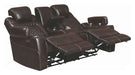 Coaster Furniture - Korbach 3 Piece Espresso Power Reclining Power Headrest Living Room Set - 603411PP-S3