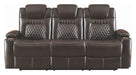 Coaster Furniture - Korbach Espresso Power Reclining Sofa With Power Headrest - 603411PP - Front View