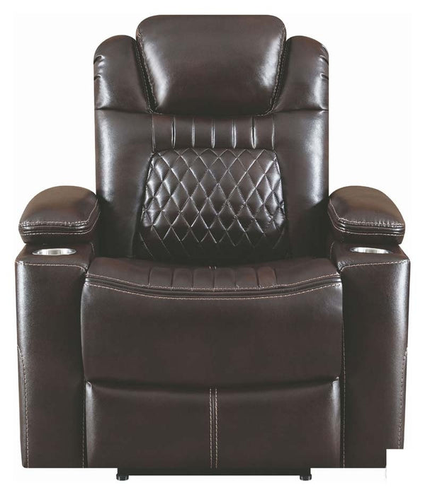 Coaster Furniture - Korbach Espresso Power Recliner With Power Headrest - 603413PP - Front View
