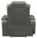 Coaster Furniture - Korbach Charcoal Power Recliner With Power Headrest - 603416PP - GreatFurnitureDeal