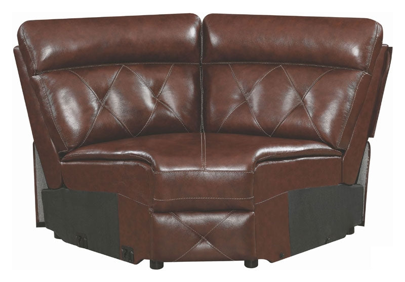 Coaster Furniture - Chester Chocolate Reclining Sectional - 603440AC-SEC