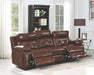 Coaster Furniture - Chester Chocolate Power Reclining Sofa With Power Headrest - 603441PP - Room View