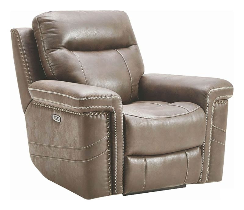 Coaster Furniture - Wixom 3 Piece Taupe Power Reclining Power Headrest Living Room Set - 603517PP-S3 - Power Glider Recliner