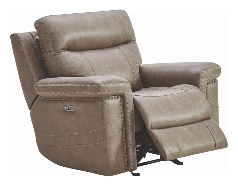Coaster Furniture - Wixom 3 Piece Taupe Power Reclining Power Headrest Living Room Set - 603517PP-S3