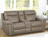 Coaster Furniture - Wixom Taupe Power Reclining Loveseat With Power Headrest - 603518PP - GreatFurnitureDeal