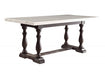 Acme Furniture - Gerardo White Marble and Weathered Espresso Dining Table - 60820 - GreatFurnitureDeal