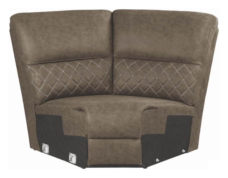 Coaster Furniture - Variel Taupe Reclining Sectional - 608980AC-SEC