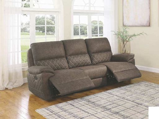 Coaster Furniture - Variel Taupe Reclining Sofa - 608981 - GreatFurnitureDeal