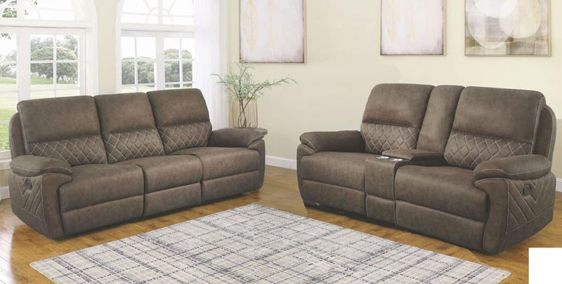 Coaster Furniture - Variel Taupe Reclining Sofa - 608981