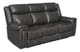 Coaster Furniture - Shallowford Upholstered Power^2 Sofa Hand Rubbed Charcoal - 609321PPI - GreatFurnitureDeal