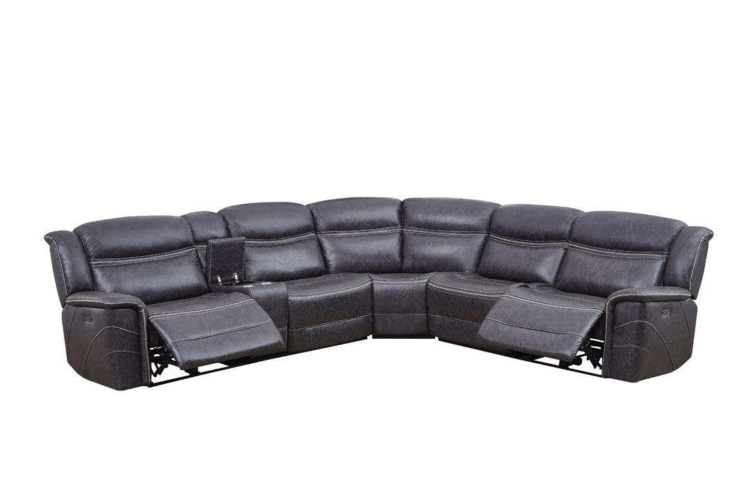 Coaster Furniture - Bluefield 6-Piece Modular Motion Sectional Charcoal - 609360