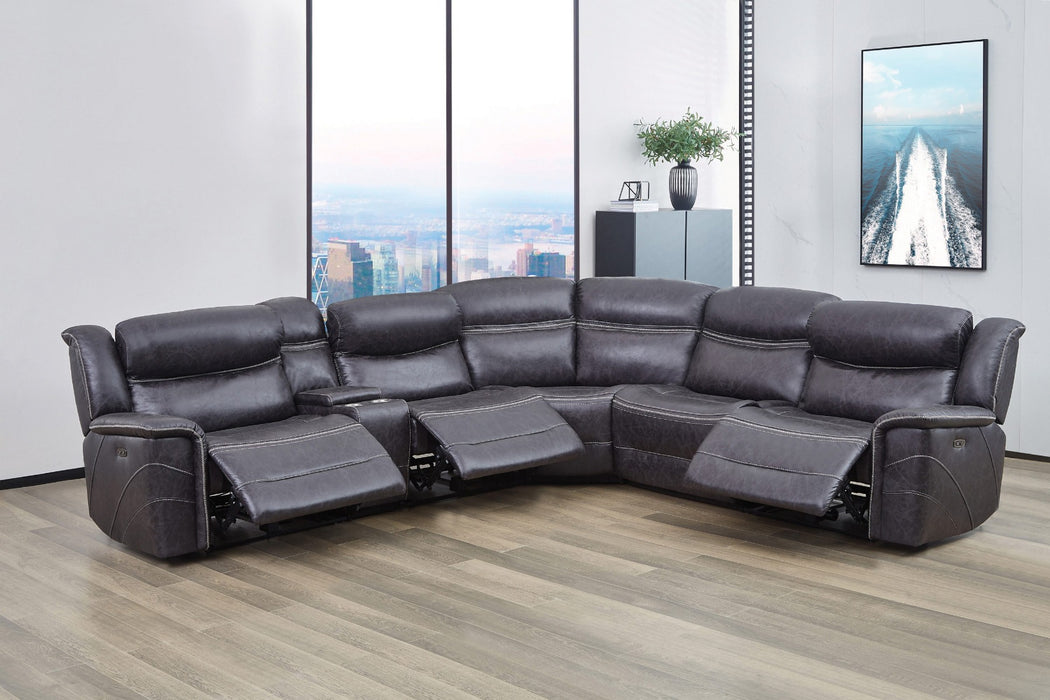 Coaster Furniture - Bluefield 6-Piece Modular Motion Sectional Charcoal - 609360