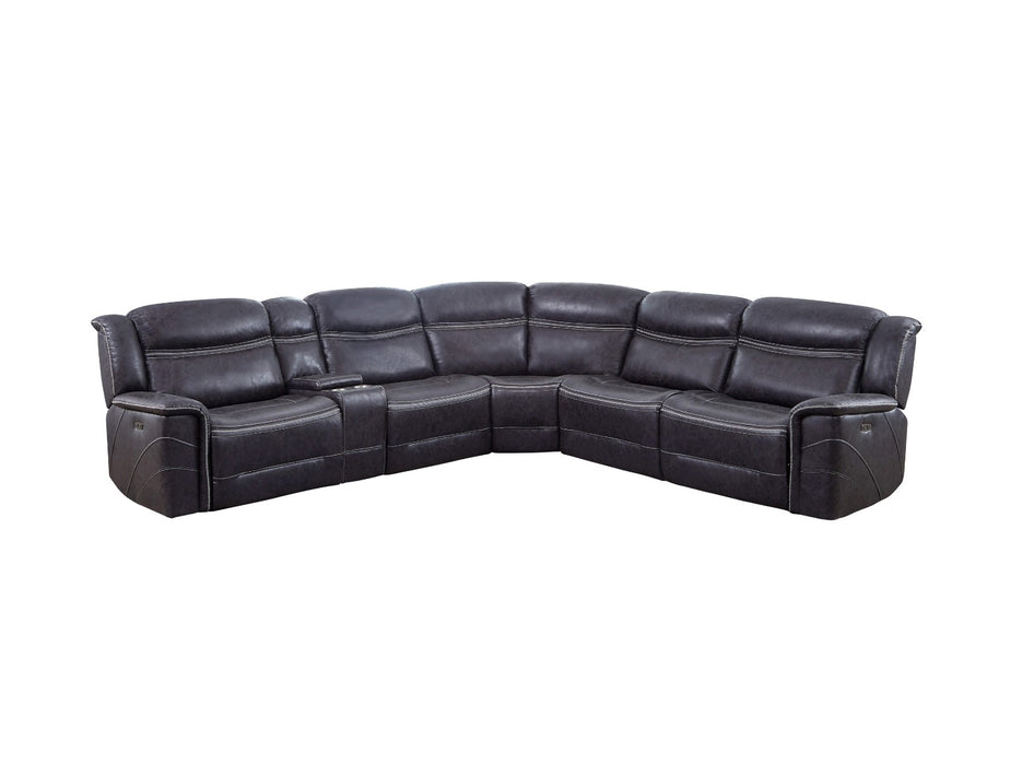 Coaster Furniture - Bluefield 6-Piece Modular Motion Sectional Charcoal - 609360 - GreatFurnitureDeal