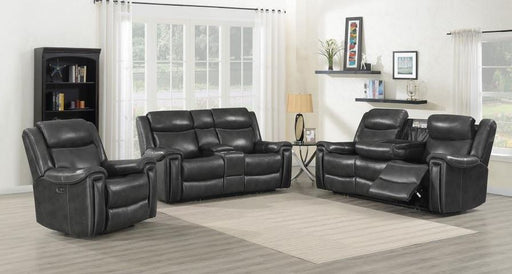Coaster Furniture - Shallowford 3-Piece Power^2 Living Room Set Hand Rubbed Charcoal - 609321PPI-S3 - GreatFurnitureDeal