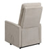 Coaster Furniture - Power Lift Recliner With Storage Pocket Beige - 609405P - GreatFurnitureDeal