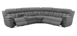 Coaster Furniture - Bahrain 6-Piece Upholstered Motion Sectional Charcoal - 609540 - GreatFurnitureDeal