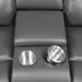Coaster Furniture - Flamenco Tufted Upholstered Power Sofa Charcoal - 610204P - GreatFurnitureDeal