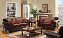 Furniture of America - Franklin Burgundy 2 Piece Sofa Set - SM6107N-SF-LV - GreatFurnitureDeal