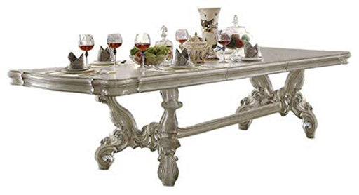 Acme Furniture - Versailles Bone White Rectangular Dining Table 2 Leaves - 61130 - GreatFurnitureDeal