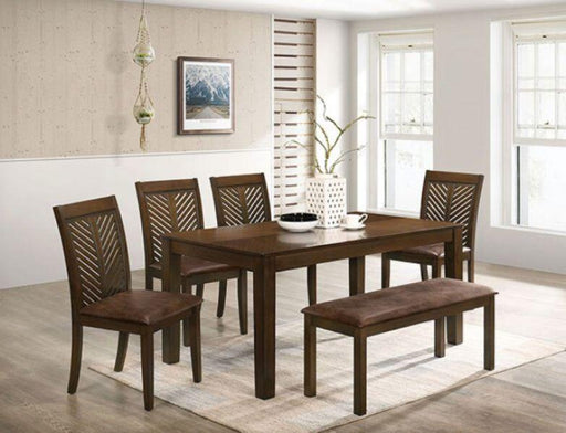 Furniture of America - Garnett 7 Piece Dining Room Set In Walnut - CM3490T-7SET - GreatFurnitureDeal
